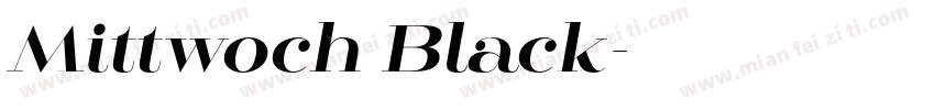 Mittwoch Black字体转换